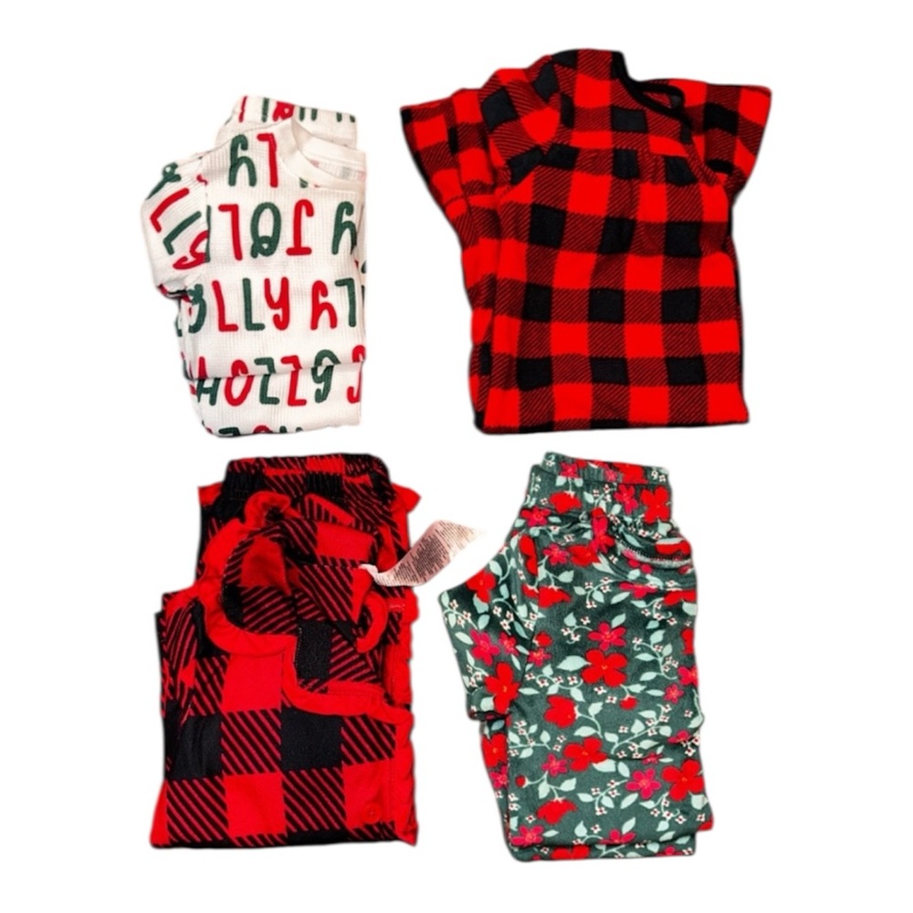Christmas Holiday Pajama Bundle Toddler Girl 3T
